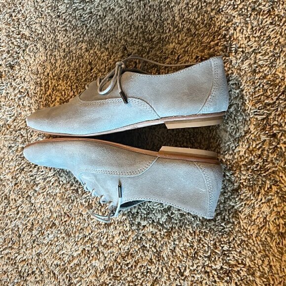 Fred de la Bretoniere grey suede lace up oxford shoes - Picture 5 of 6